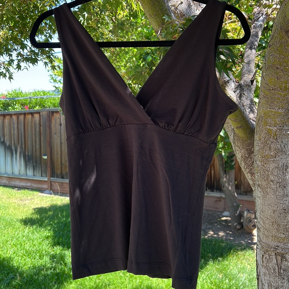 Cabi small black wrap front tank top